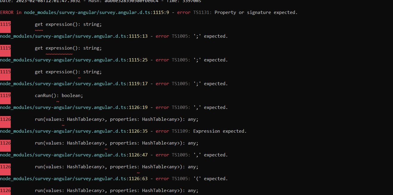 survey-angular.d.ts Error · Issue #5628 · surveyjs/survey-library · GitHub