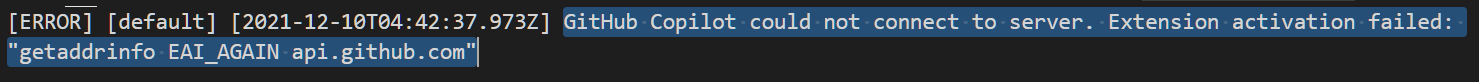 The github copilot cannot connect to the server · community ...