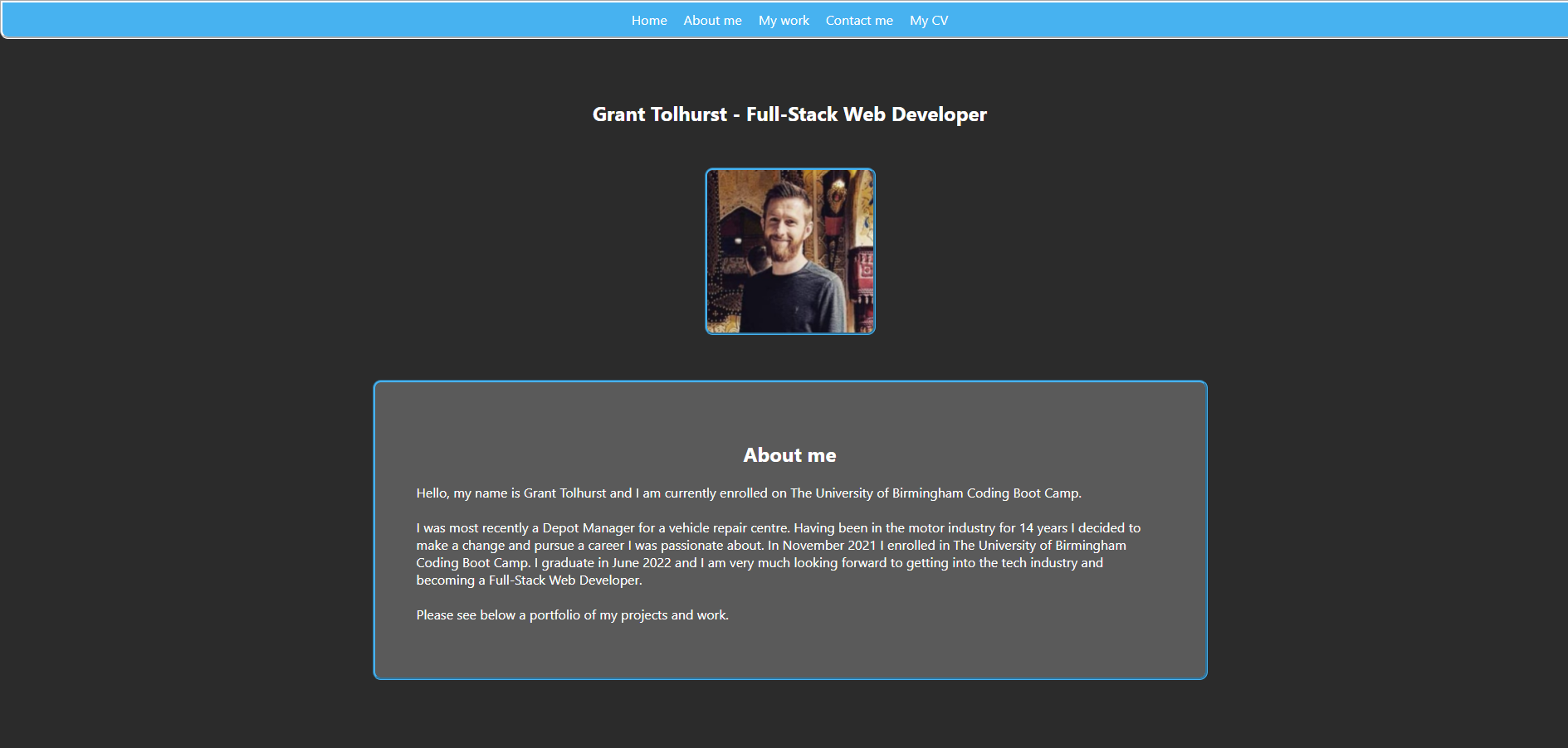 GitHub - GrantRT/Portfolio: My Portfolio