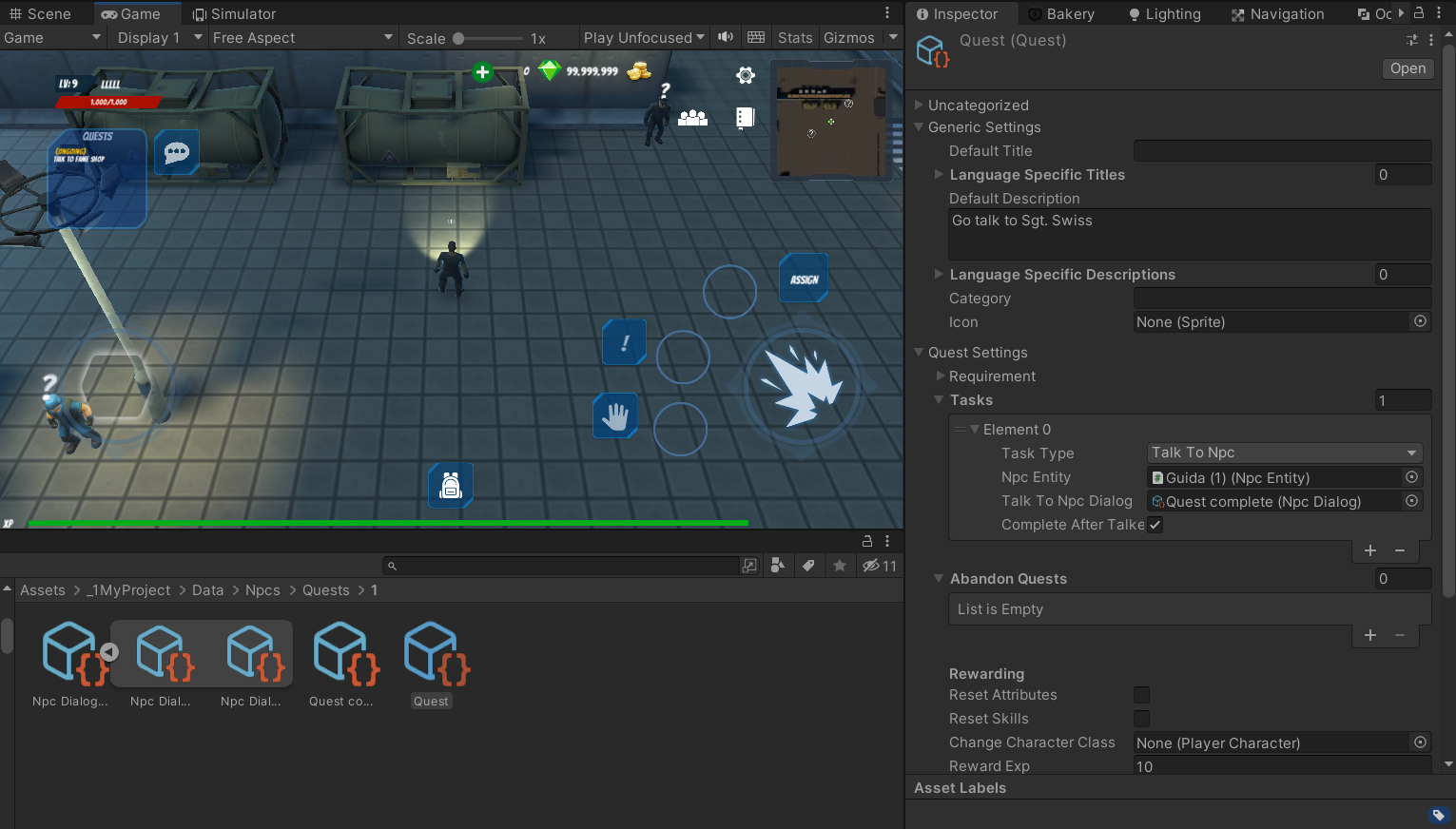 [Bug] quest after talked". The indicator not working properly
