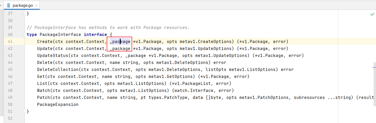 Package crd name conflicts with the go package key word and run code ...