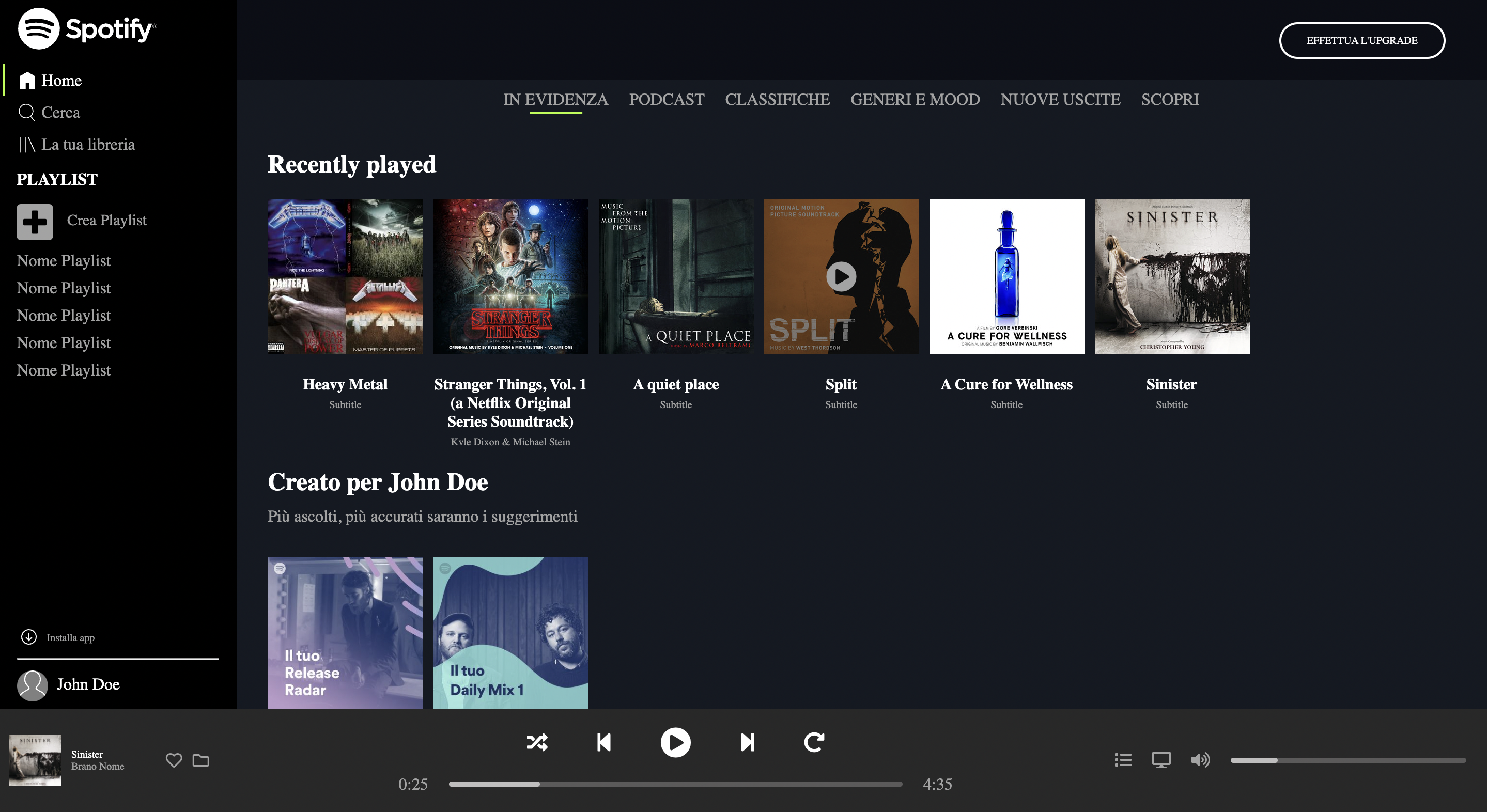 Css Spotify GitHub - Alessio2299/html-css-spotifyweb
