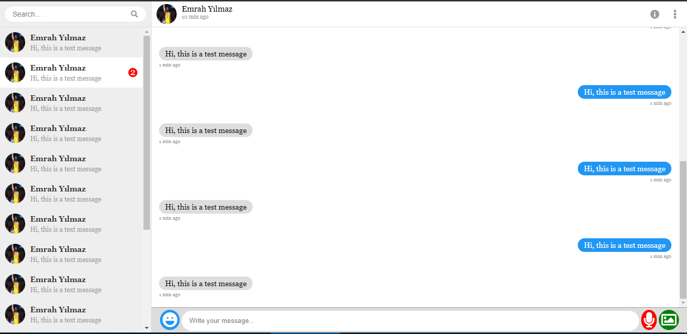GitHub - Emrah-Yilmaz/Chat-UI: Only Html and Css