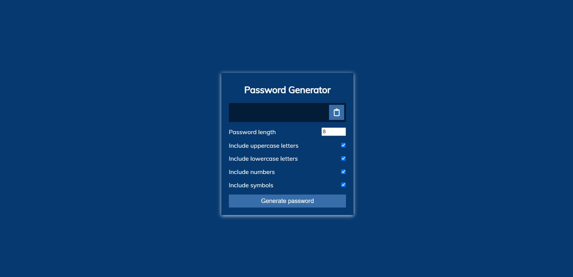GitHub - DevBhuptani/Random-Password-Generator-In-Javascript