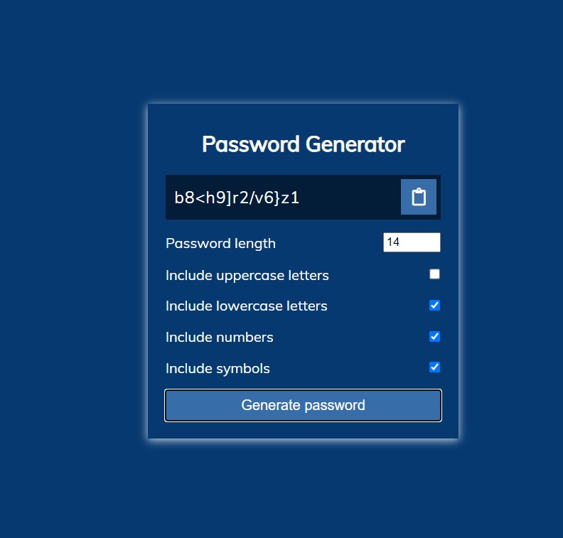 GitHub - DevBhuptani/Random-Password-Generator-In-Javascript