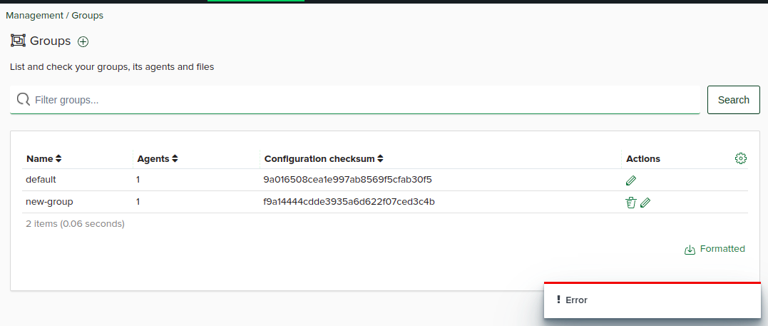 Creating new group with spaces in the name is not validated in the UI ...