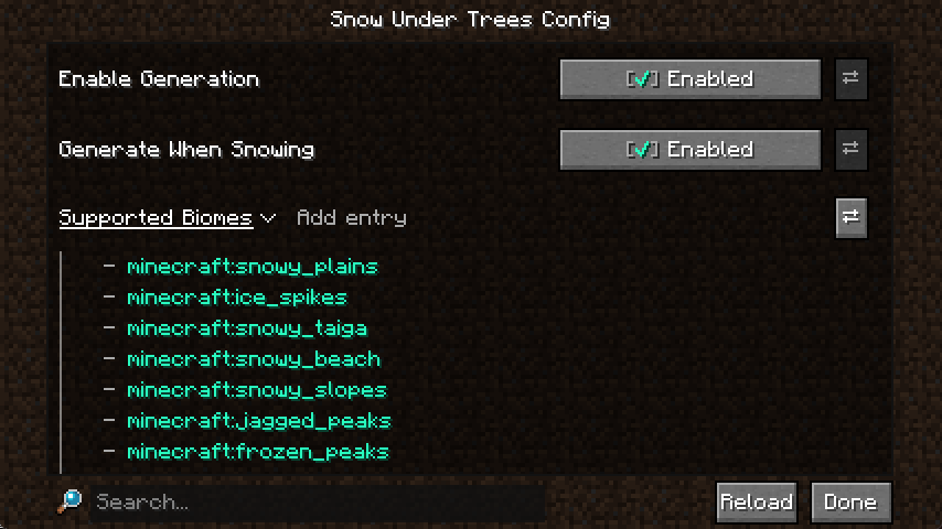 Snow Under Trees (Fabric) - [1.19.4] [1.1.0] Snow Under Trees ...
