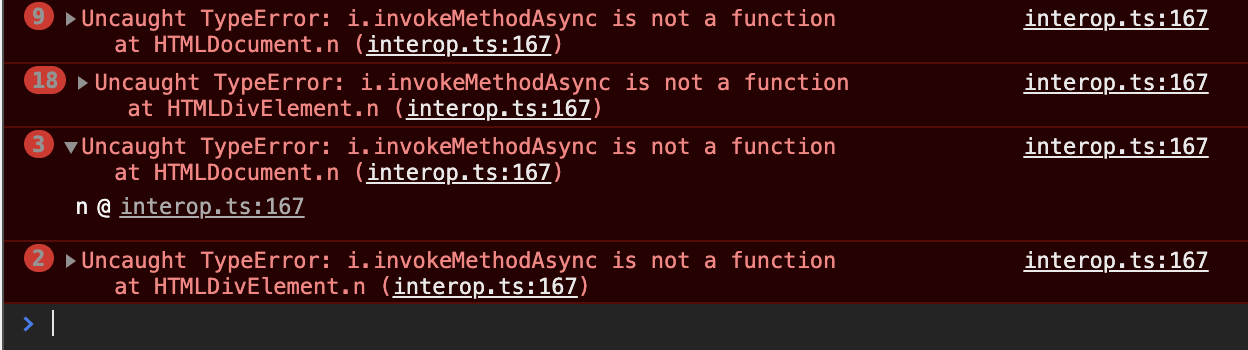 InvokeMethodAsync Is Not A Function Issue 1032 Ant design blazor 