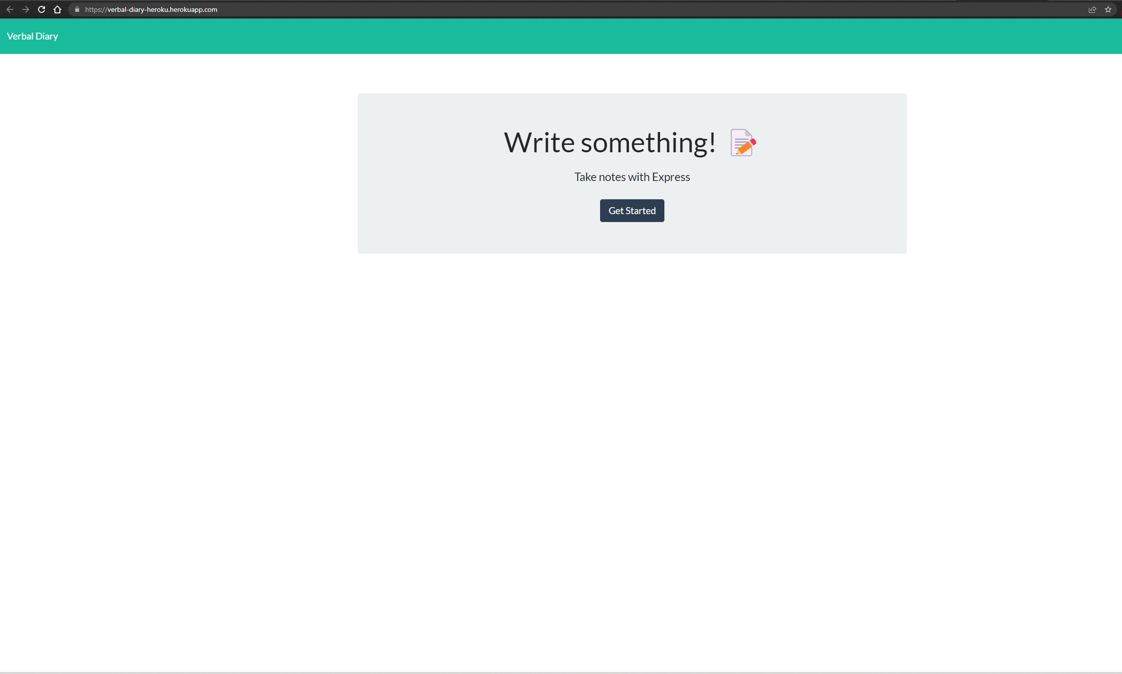 GitHub - mckeags7/VerbalDiaryApp: A notetaking application
