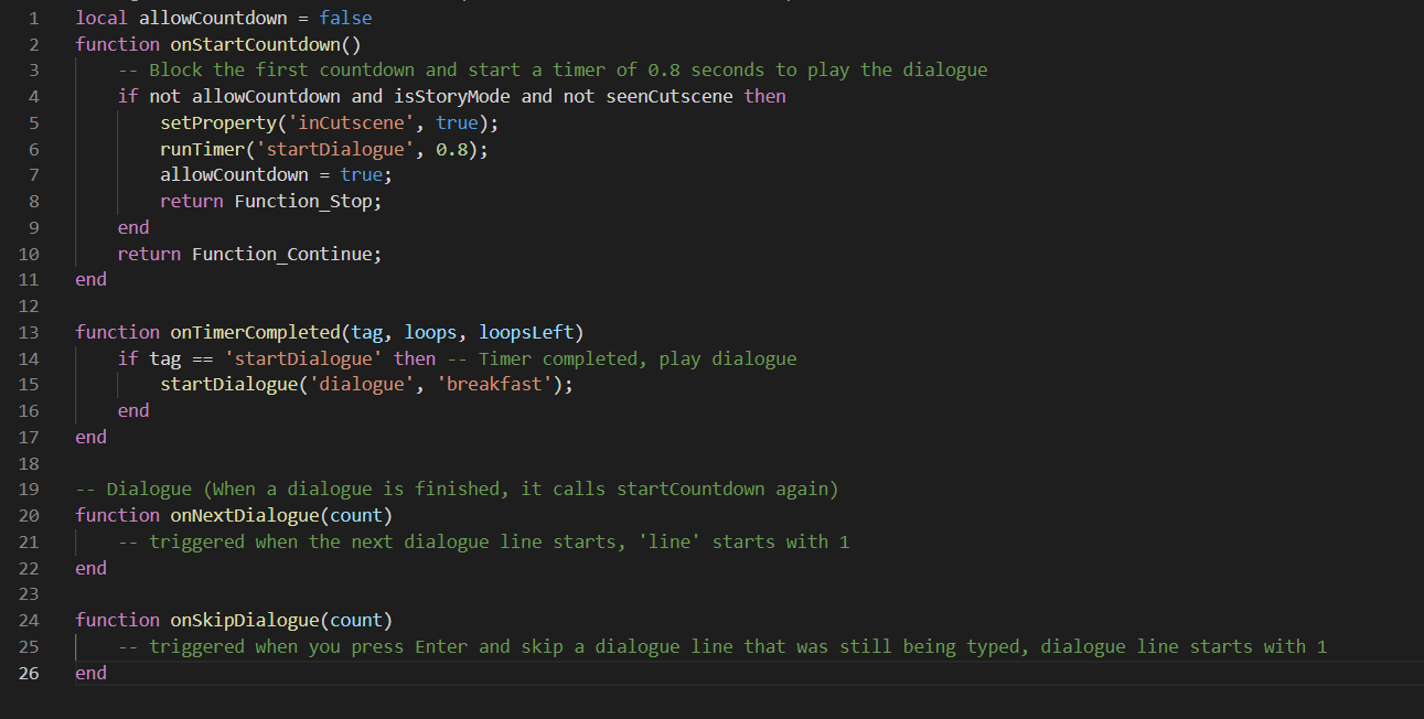 I need help, I want to add a video cutscene and then play a dialogue in ...