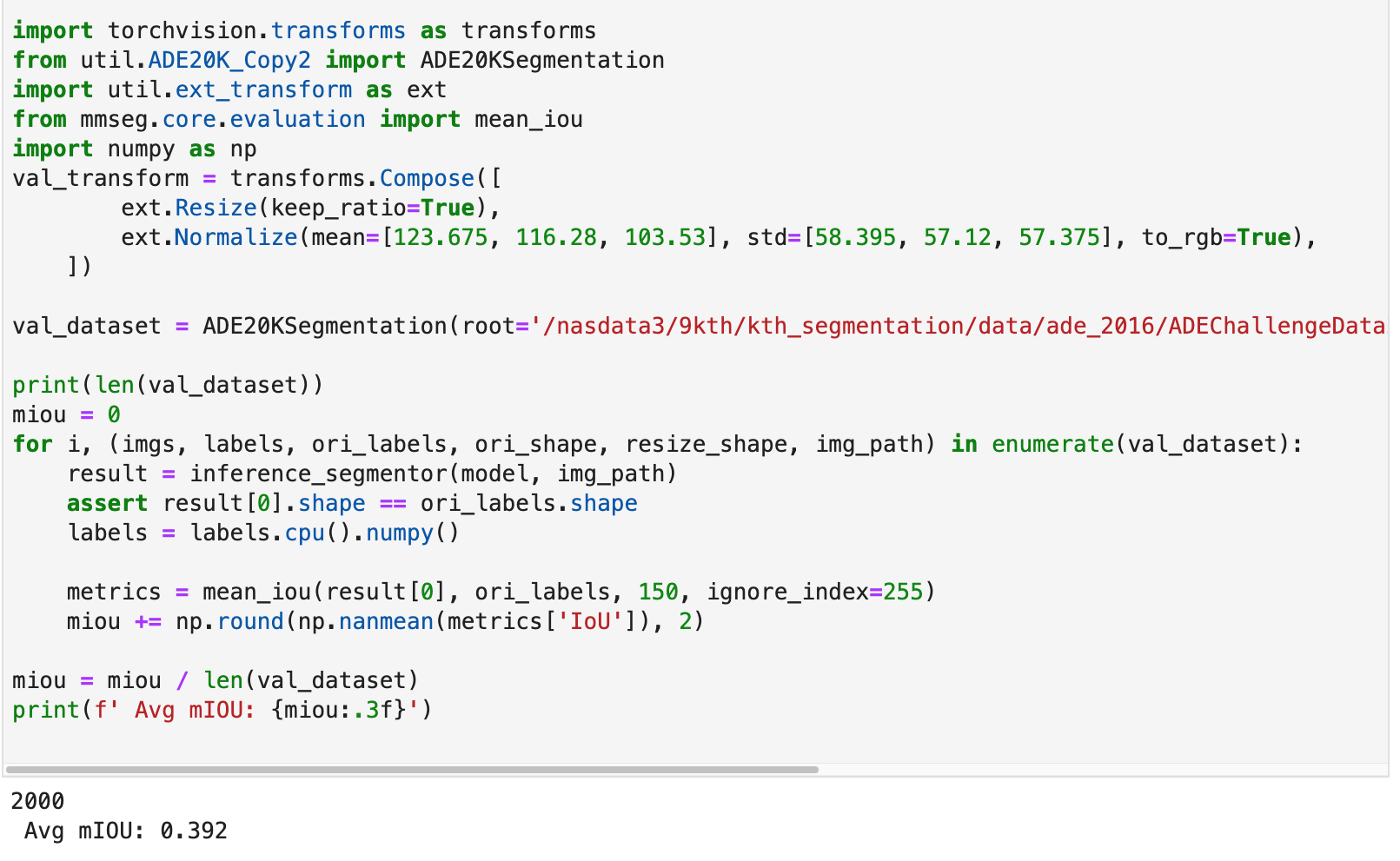what is pre eval? · Issue #1989 · open-mmlab/mmsegmentation · GitHub