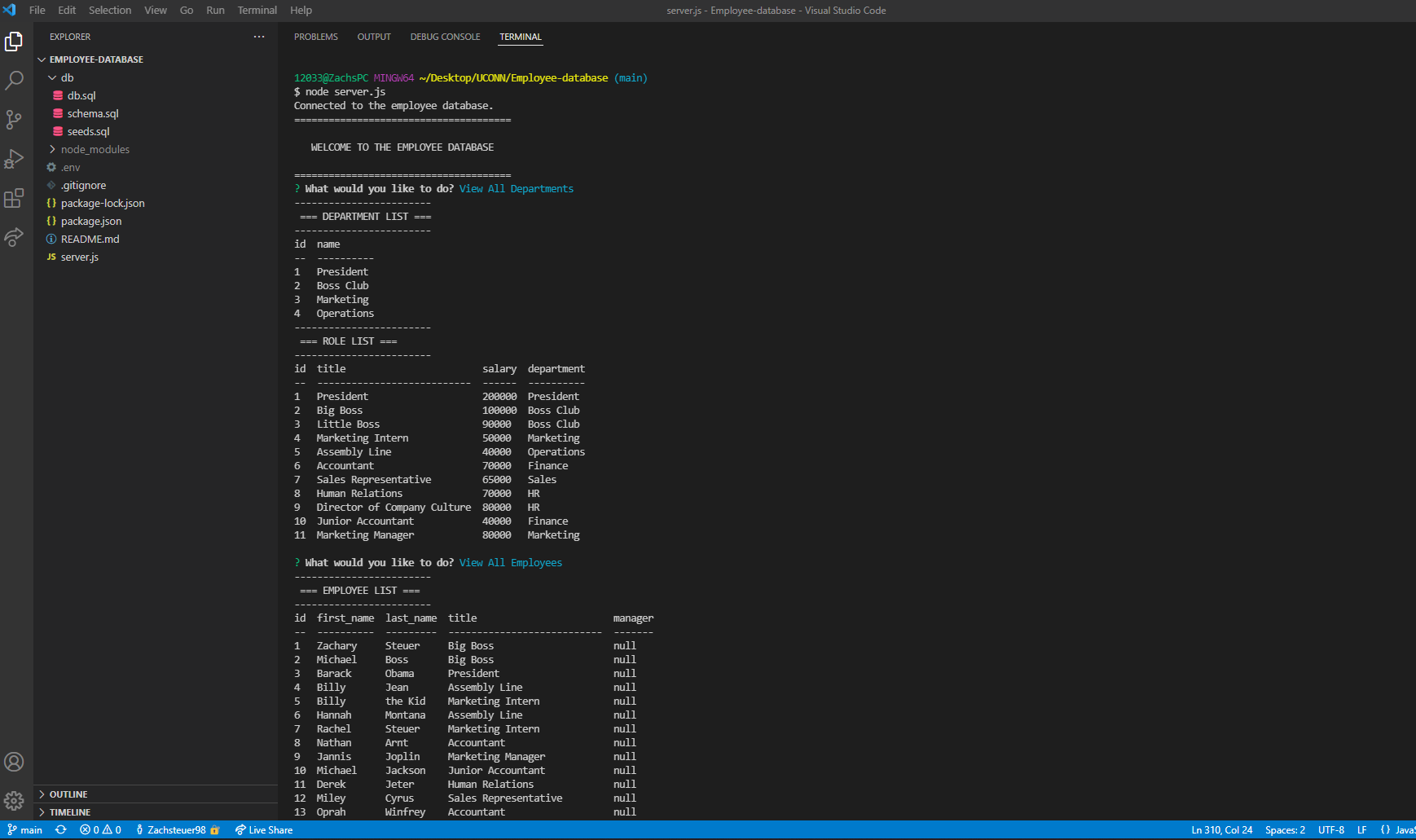 GitHub - Zachsteuer98/Employee-database