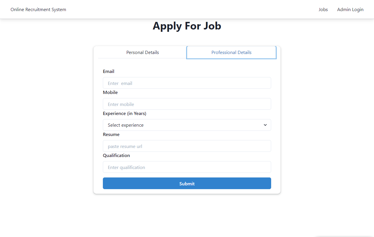 GitHub - Shaivaan/Recruitment-System-Frontend: The web application ...