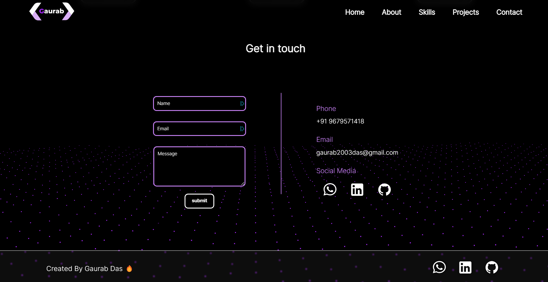Github stadia03 portfolio website