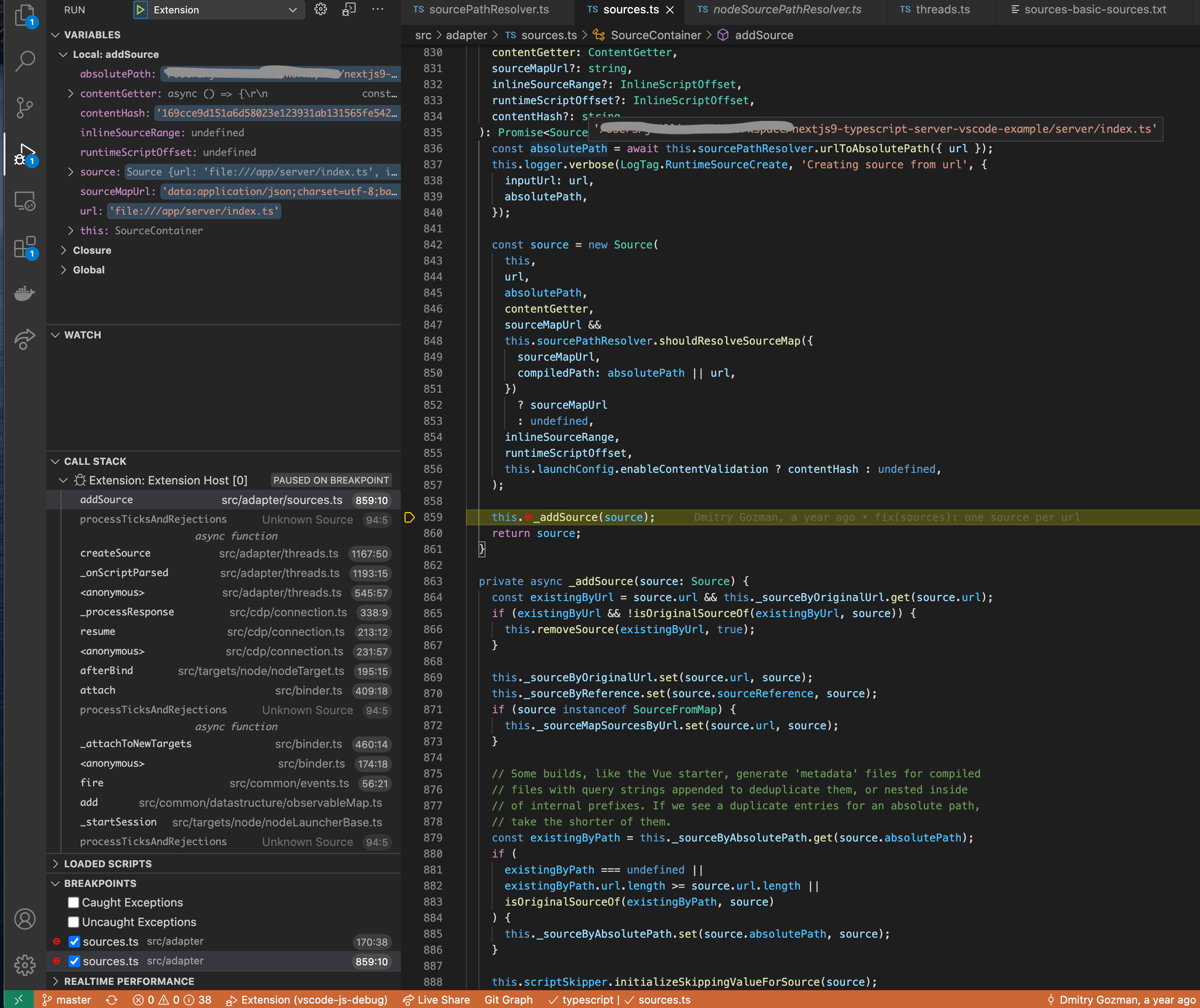SourceMaps don't bind on latest next.js version server side (Docker ...