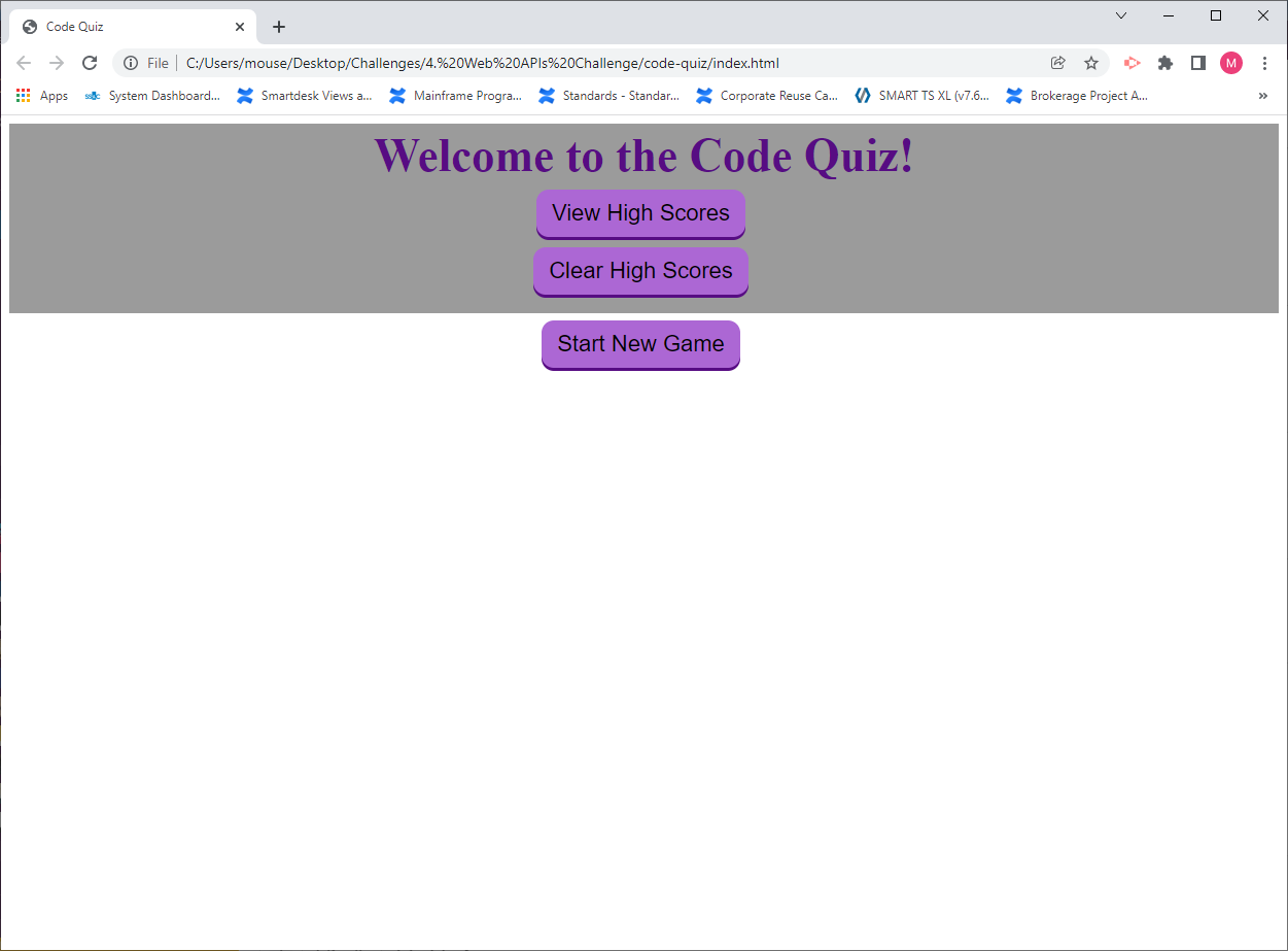 GitHub - Mouse0226/code-quiz · GitHub