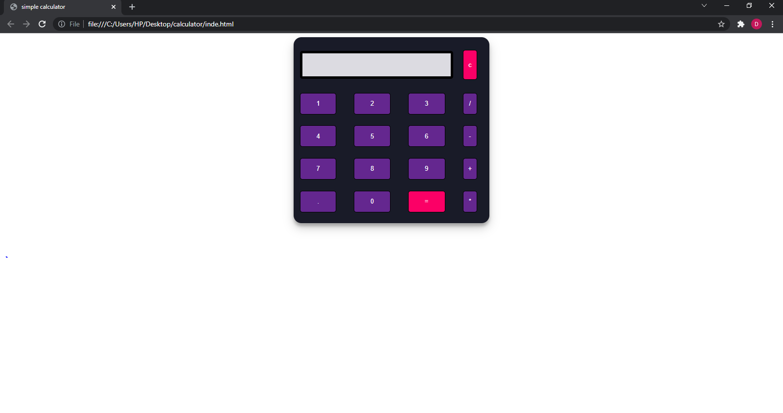 GitHub - SKDivyapriya/calculator · GitHub