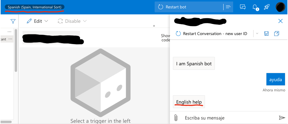 Bot uses the wrong responses for the active language · Issue #8886 ...
