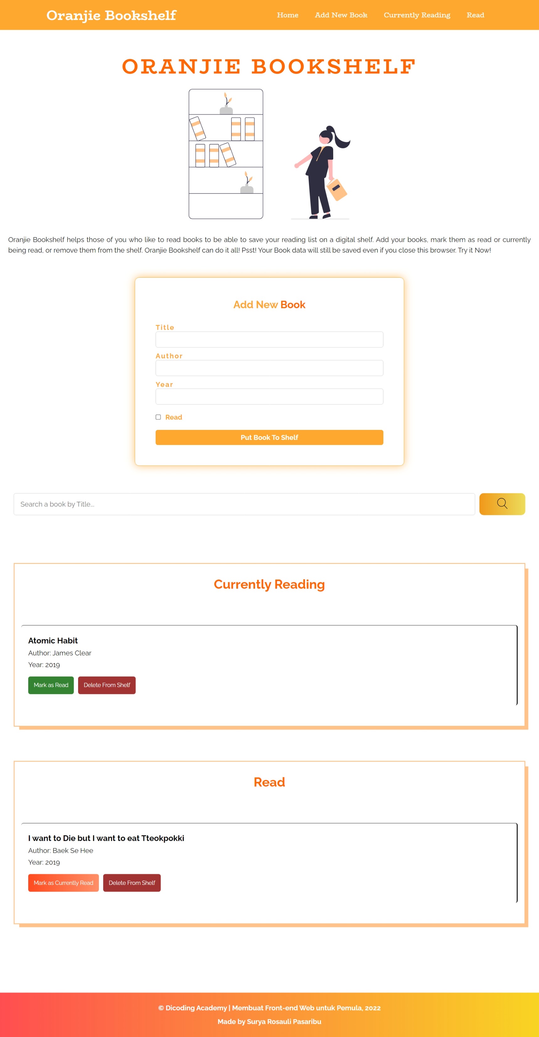 GitHub asterisros/BookshelfApp