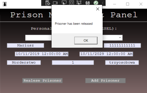 GitHub - JacobD2001/Prison-Operation-System: Desktop application built ...