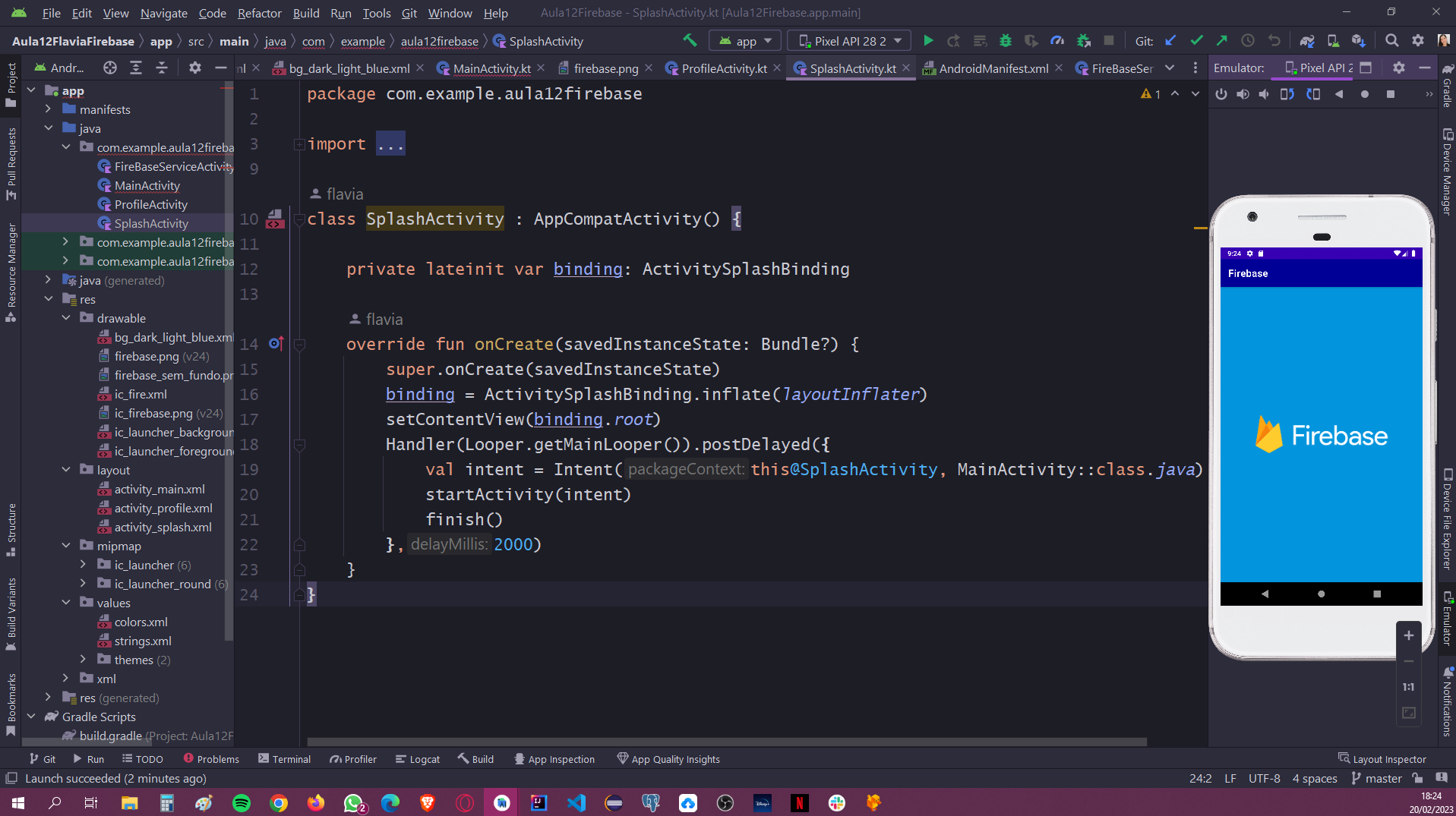 GitHub - flaviapaiva234/Aula12Firebase: Firebase