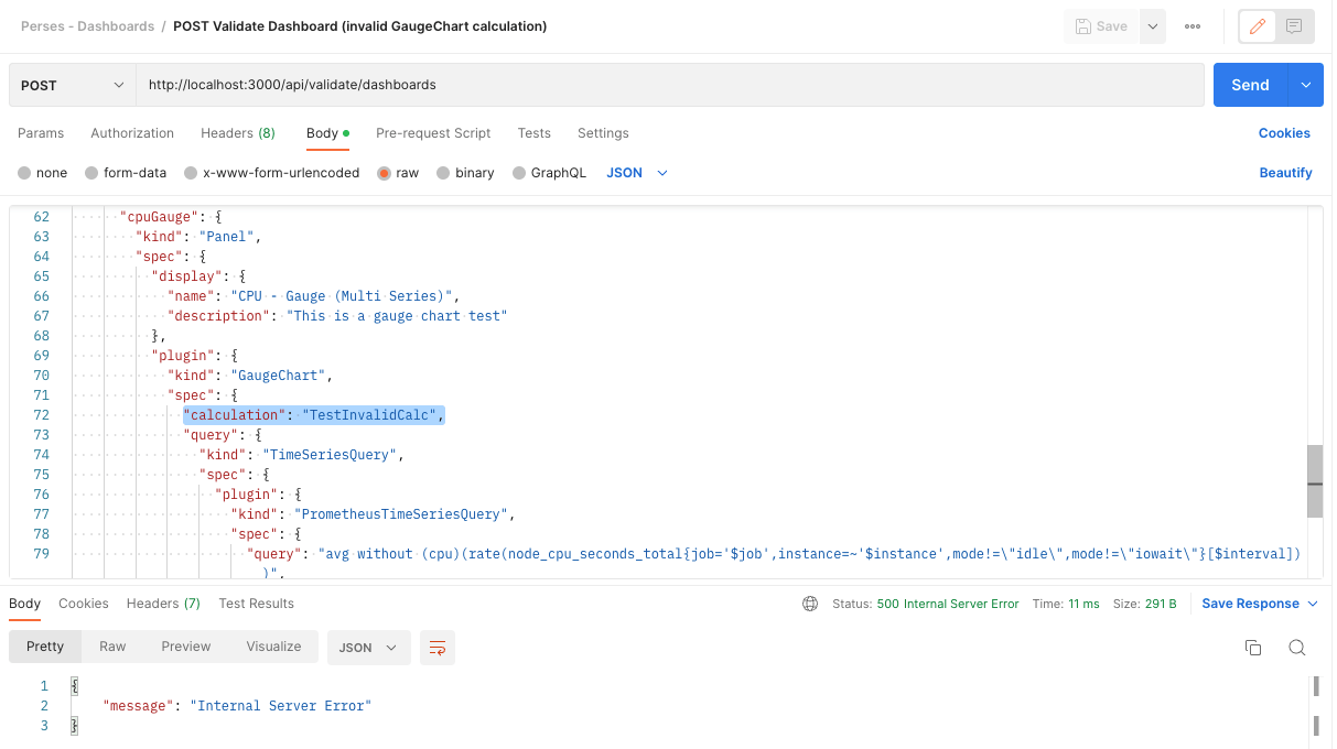 Validate endpoint descriptive error message for panel failures issue