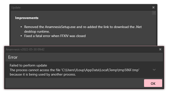 Error when i try to make the last update · Issue #1107 · imchillin ...