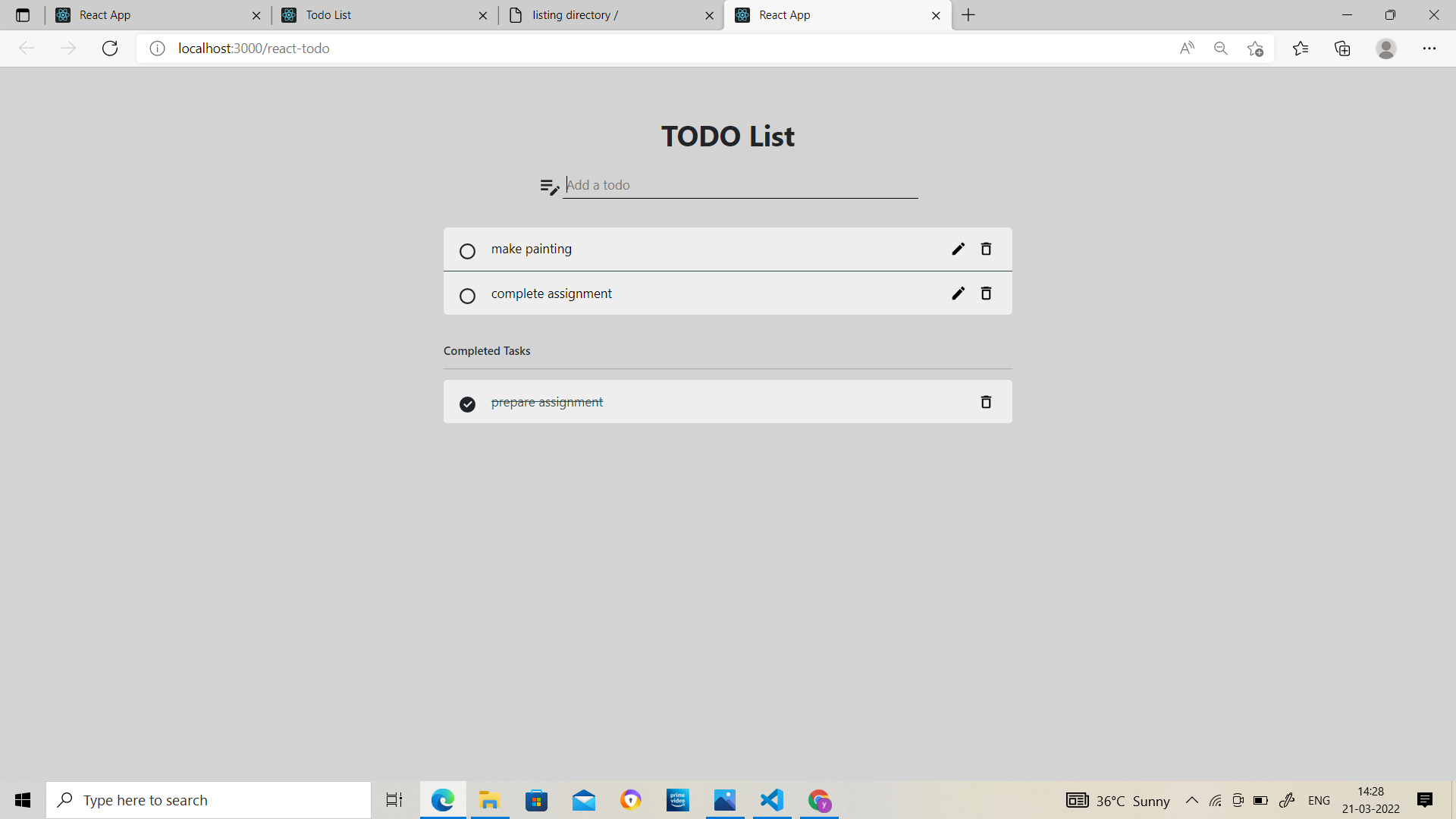 GitHub - manasayajamanyam/todolist