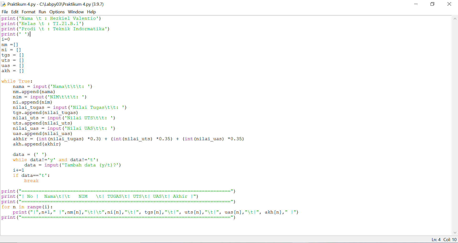 GitHub - hezkielvalentino/Praktikum-4