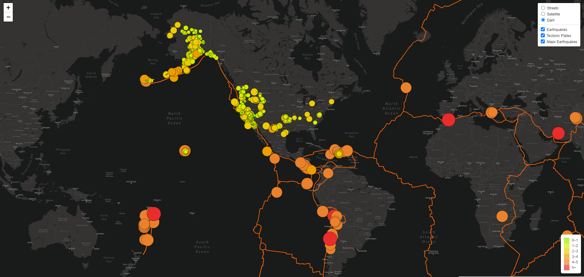 GitHub - jvvyas/Mapping_Earthquakes: To populate a Geographical Map ...