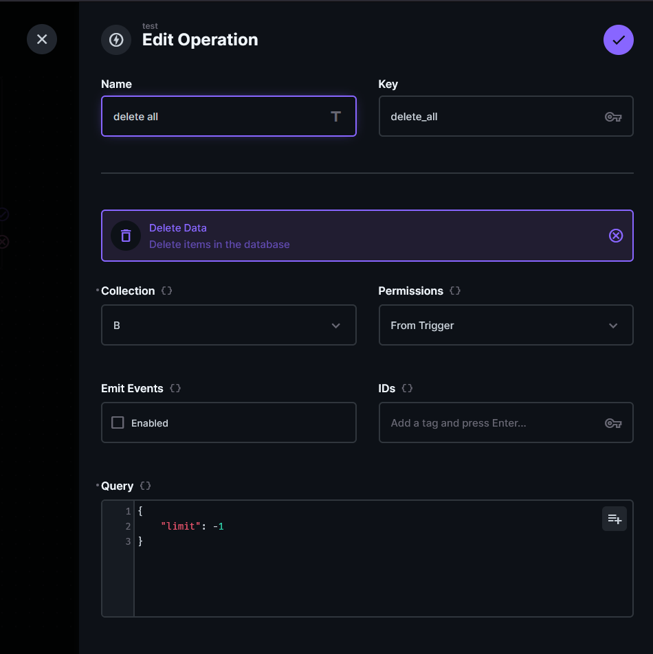 Flow - Delete all items within a collection (possible?) · directus ...
