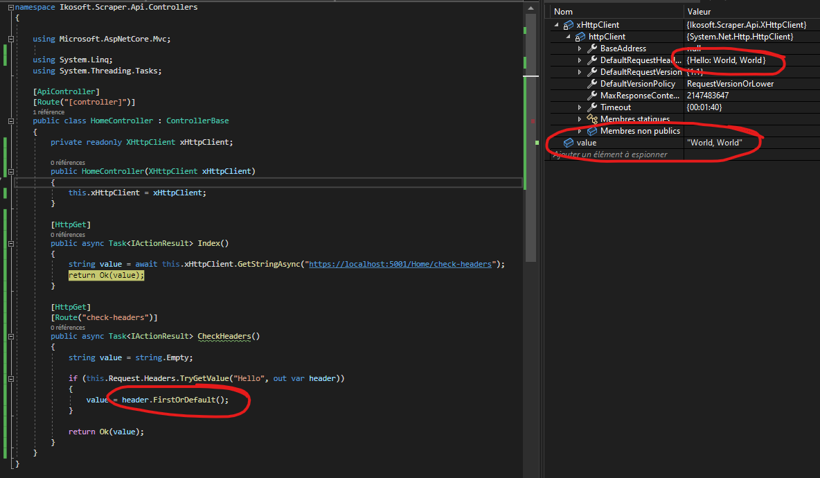 A given header is not correctly updated when added while calling ...