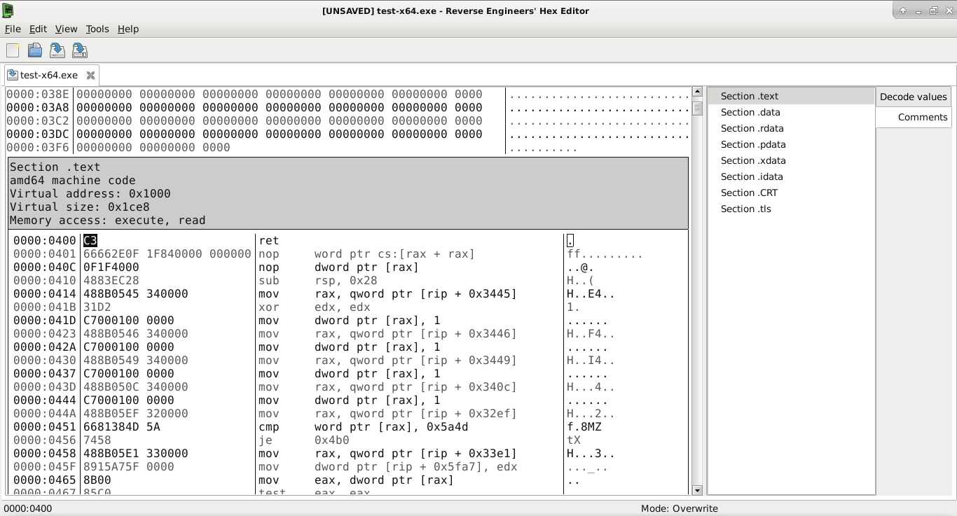 Executable header parsing · Issue #86 · solemnwarning/rehex · GitHub