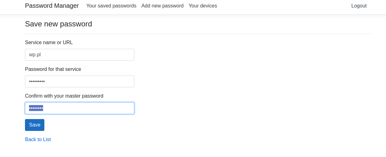 GitHub - KacperHolubowicz/Password-manager: Project was created as a ...