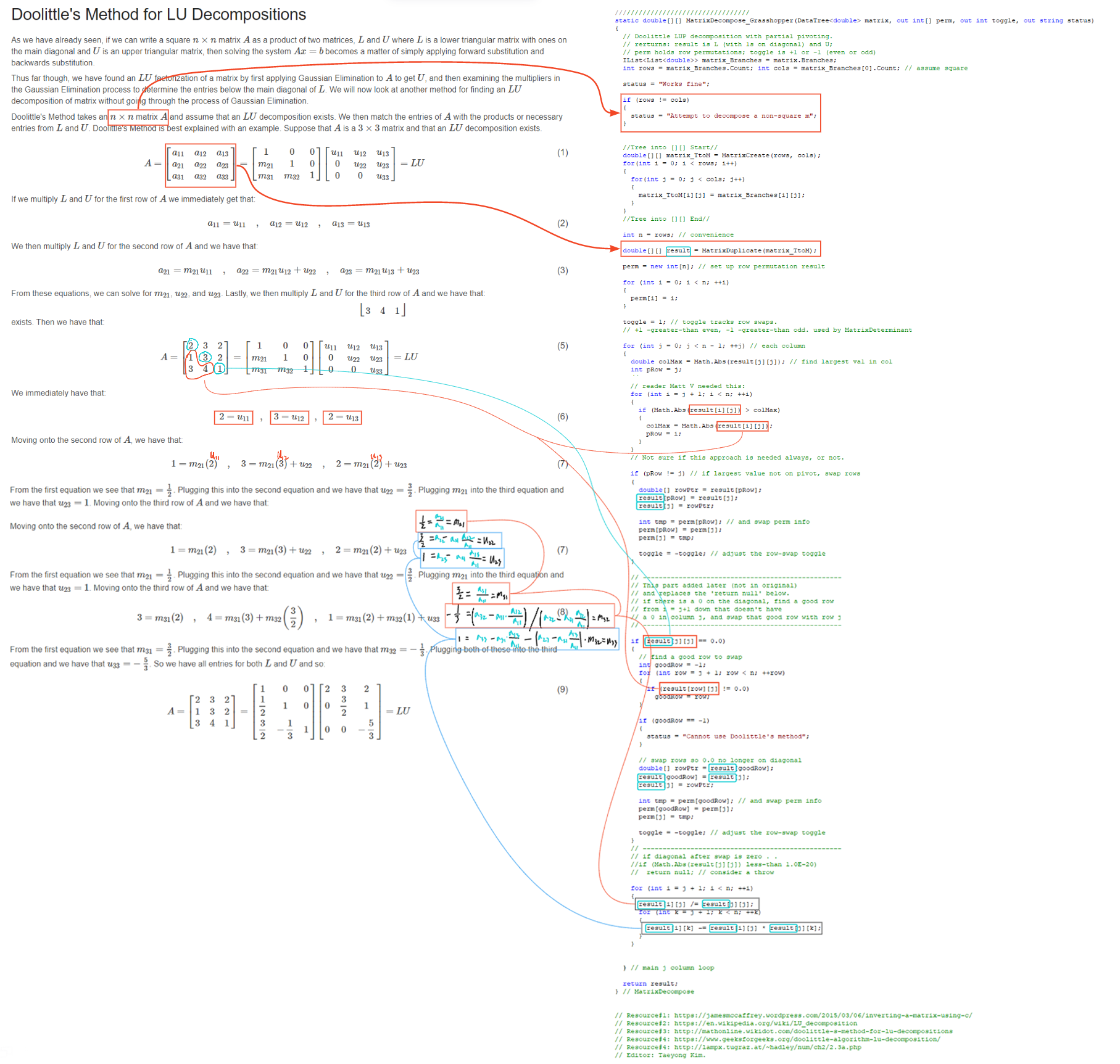 GitHub - TYongK/MA_MatrixOperations: These Codes are C# based Matrix ...