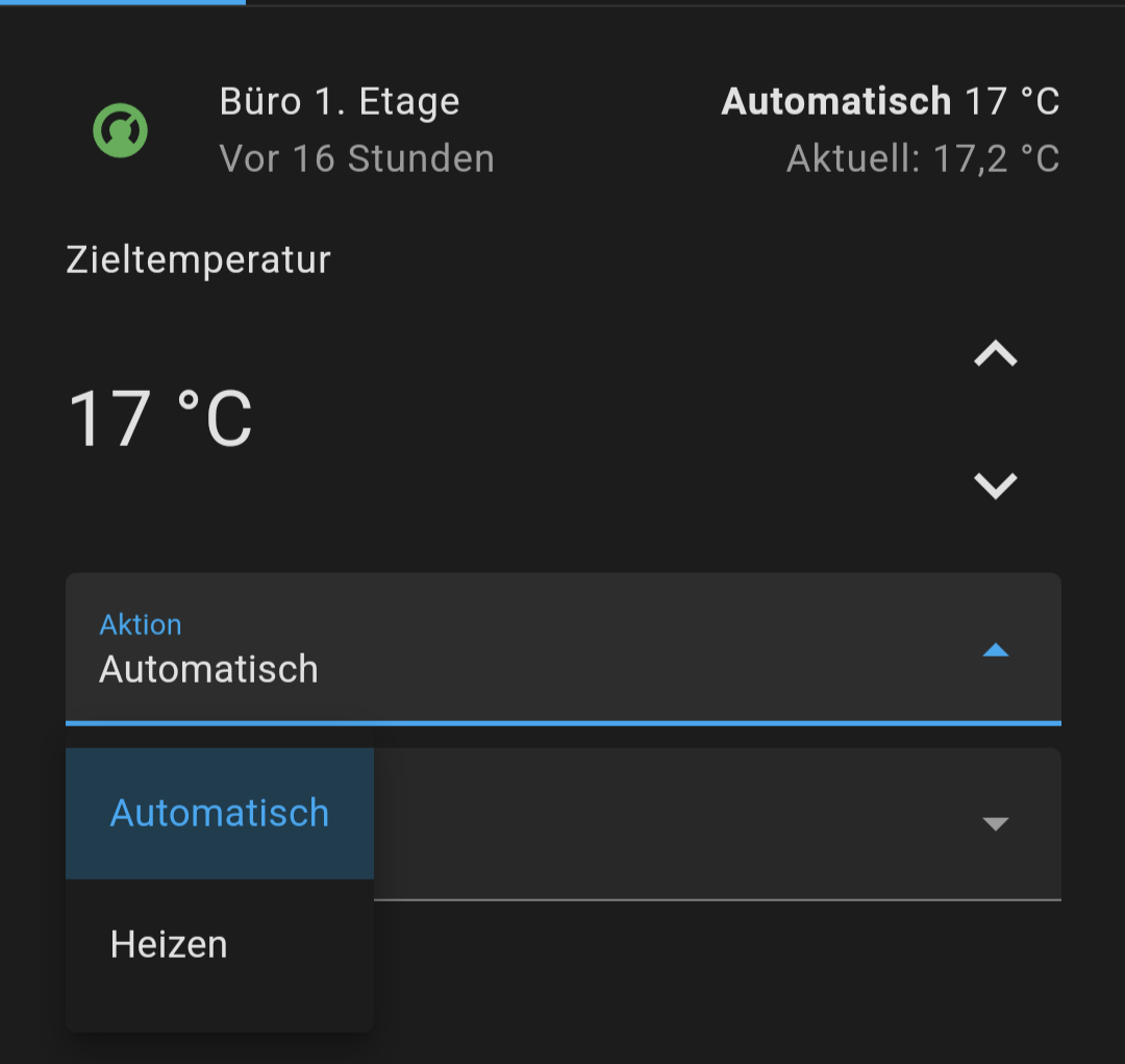HomematicIP thermostat Eco mode not available in Homeassistent