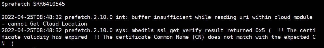 Can't ues Prefetch: cannot Get Cloud Location · Issue #632 · ncbi/sra ...