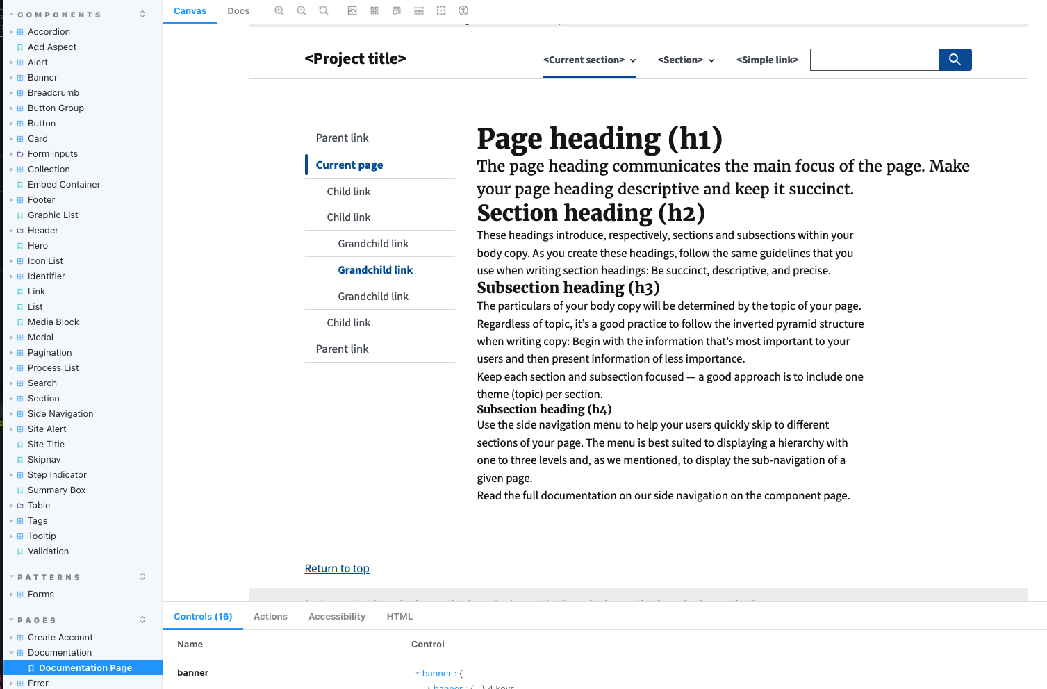 Beta: Repair vertical margins errors found on documentation and sign-in ...