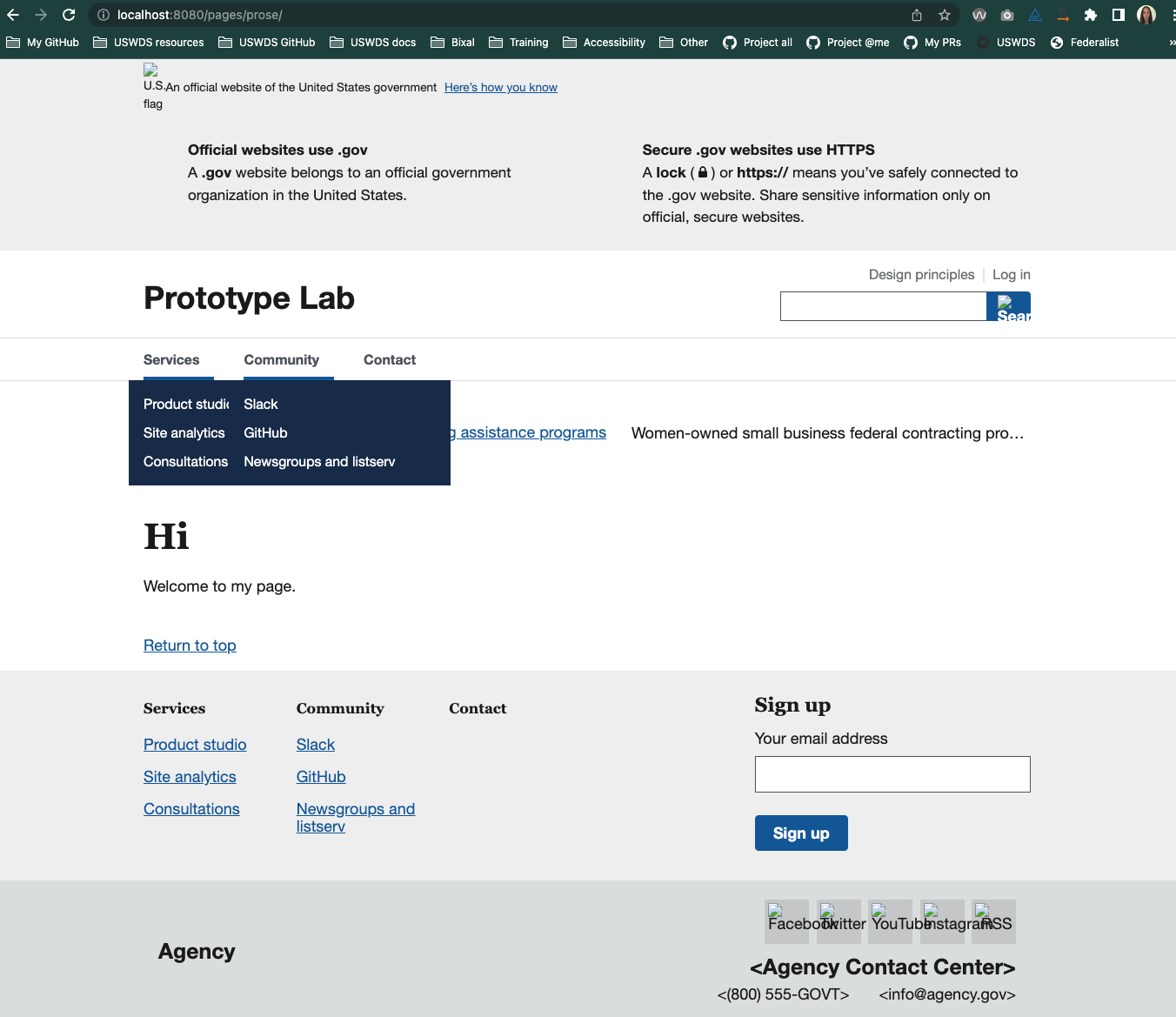 Eleventy sandbox by mejiaj · Pull Request #81 · uswds/uswds-sandbox ...