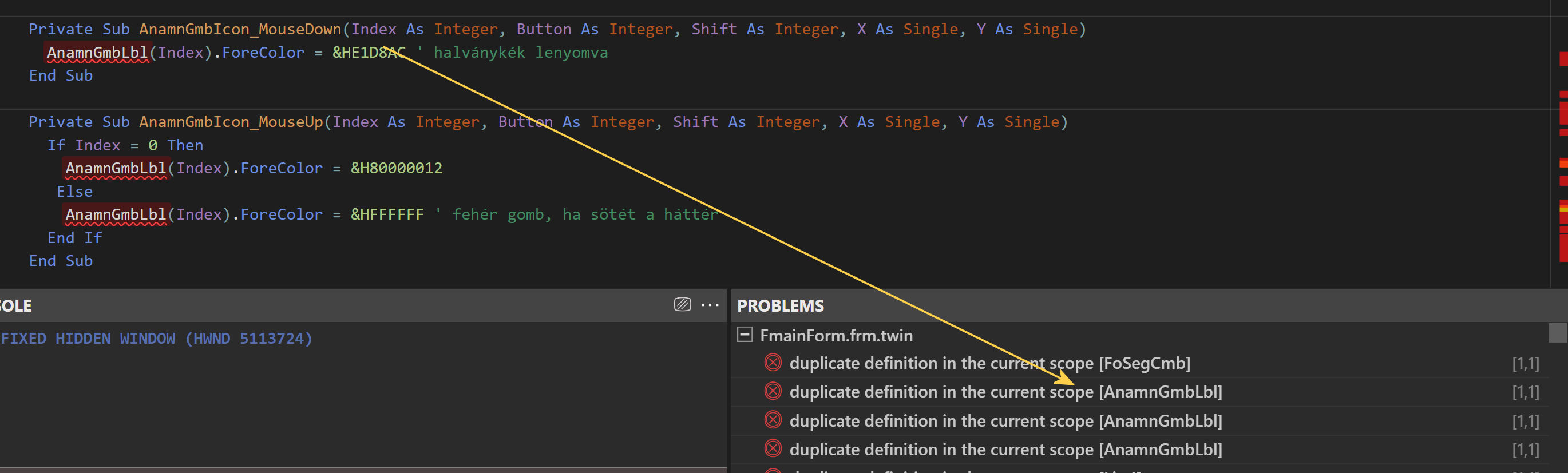 Control array error · Issue #1190 · twinbasic/twinbasic · GitHub