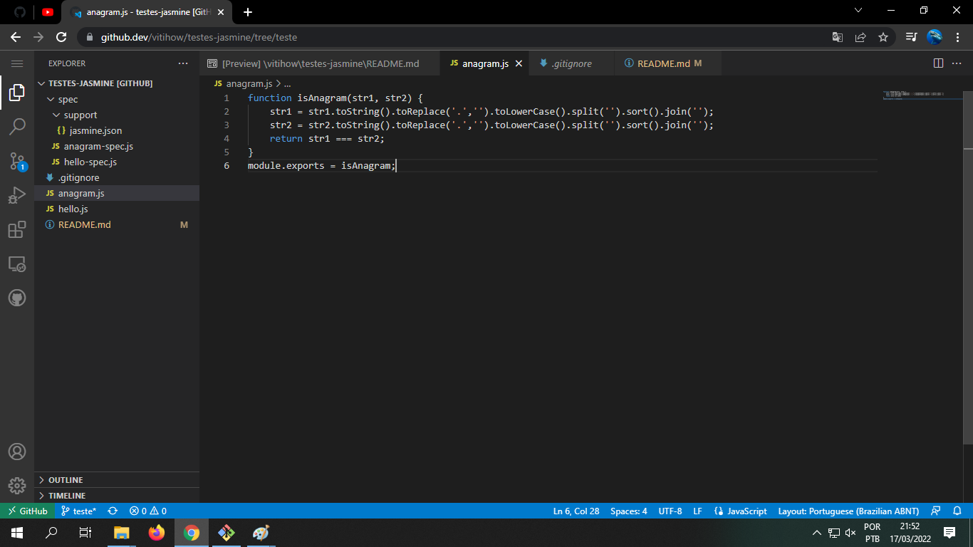 GitHub vitihow/testesjasmine Repositório de testes automatizados