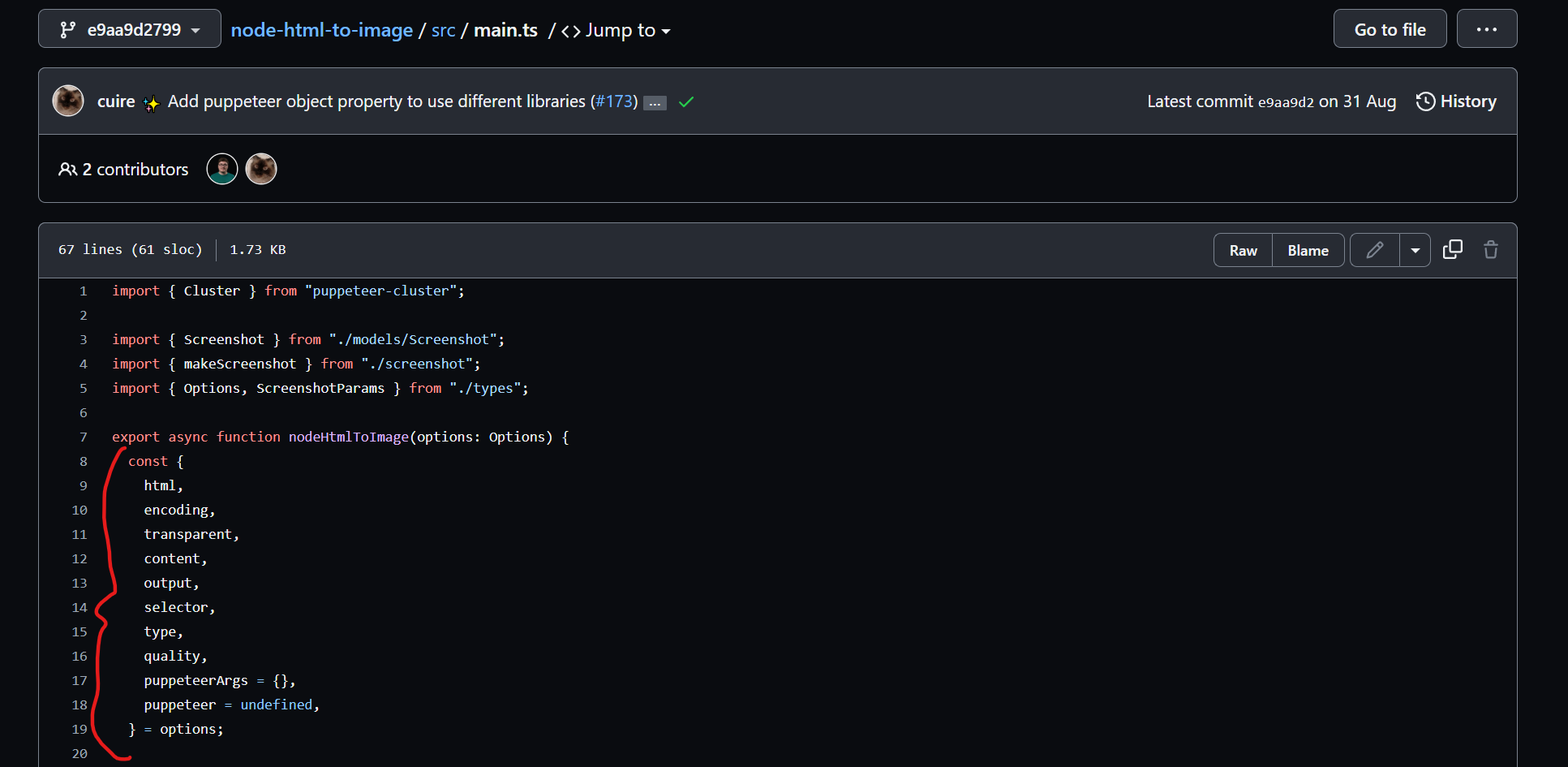 Error missing helper while calling nodehtmltoimage issue 180