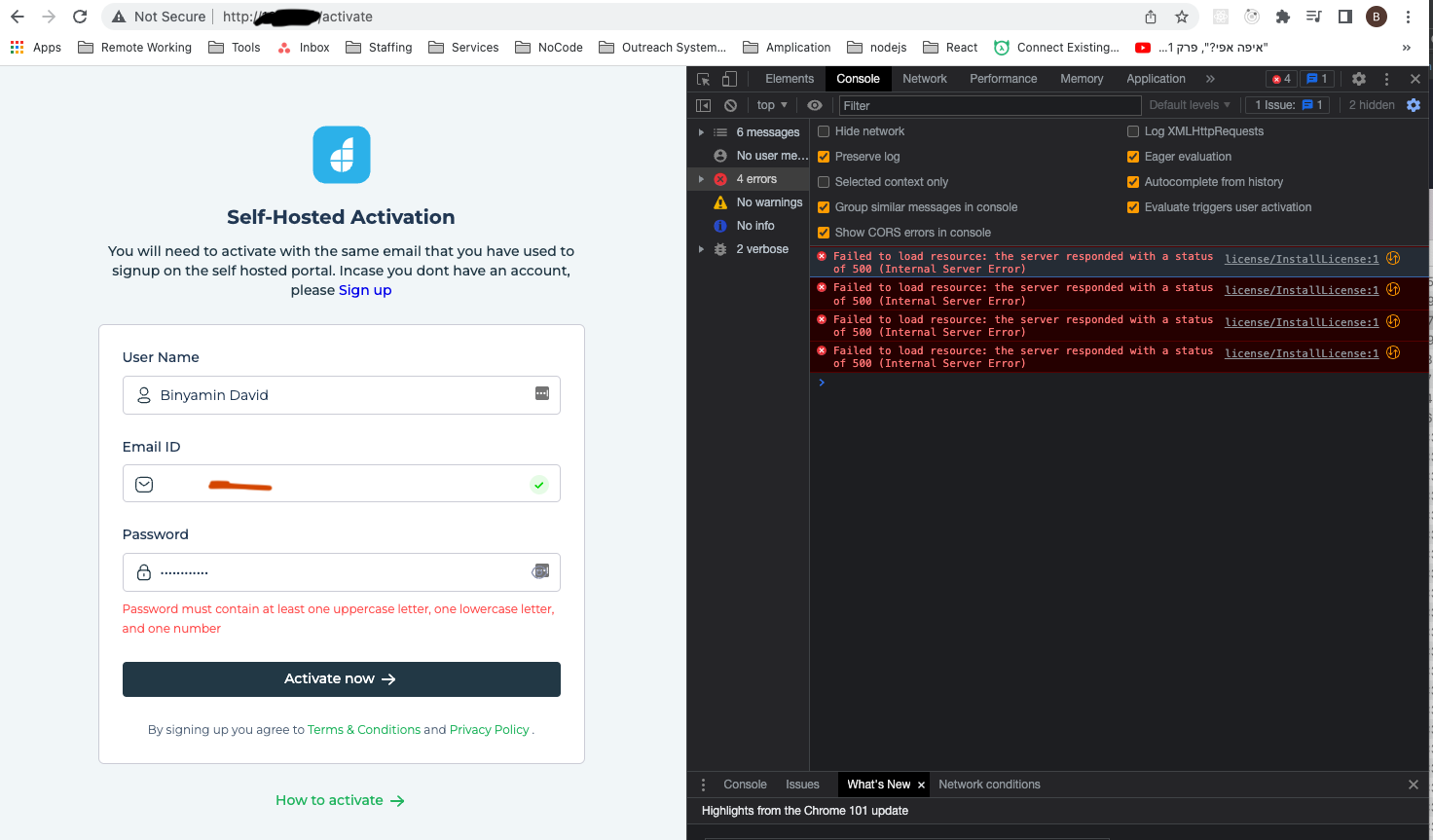 Licence activation error · Issue #1 · dronahq/self-hosted · GitHub