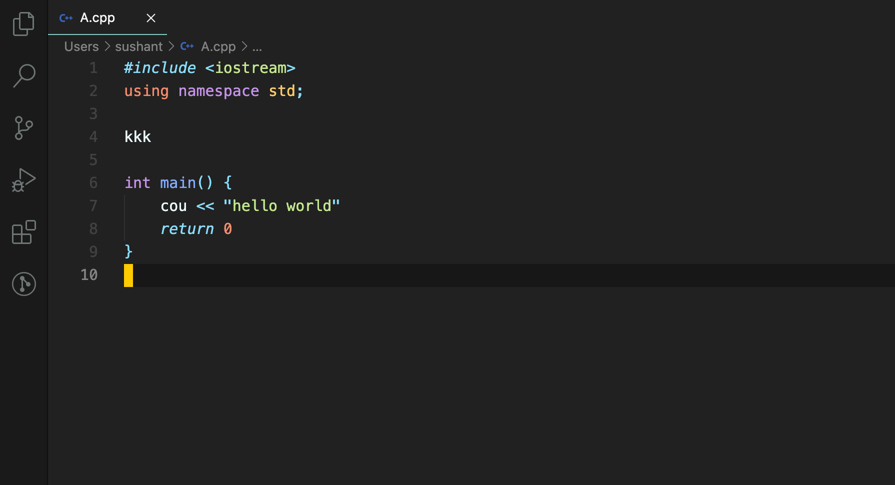 C/C++ Intellisense not working · Issue #6660 · microsoft/vscode ...