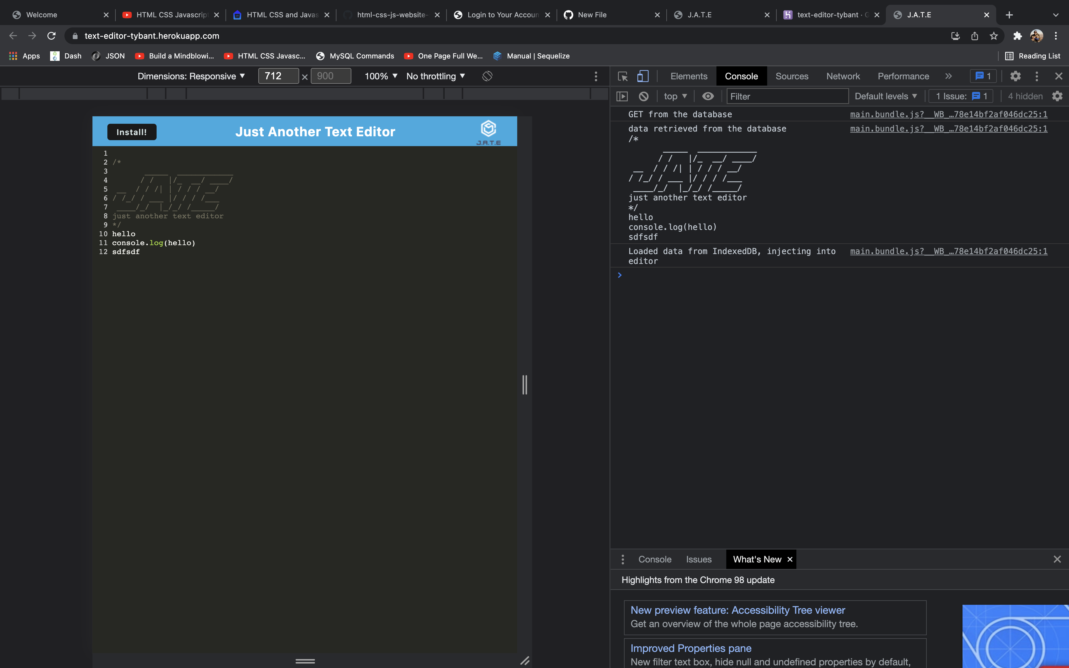 GitHub - tybant0427/text-editor: A PWA or progressive web application ...