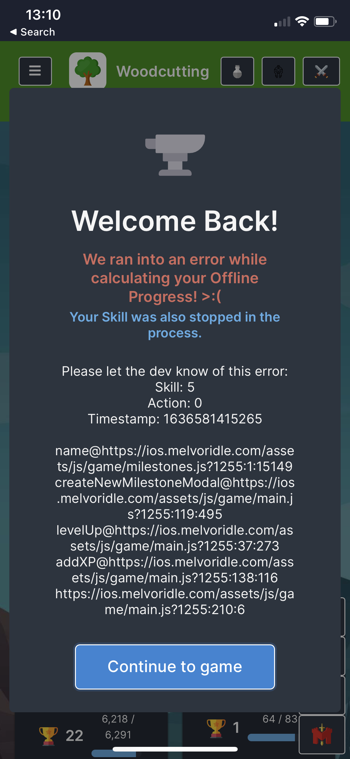 [Bug]: · Issue #1596 · MelvorIdle/melvoridle.github.io · GitHub