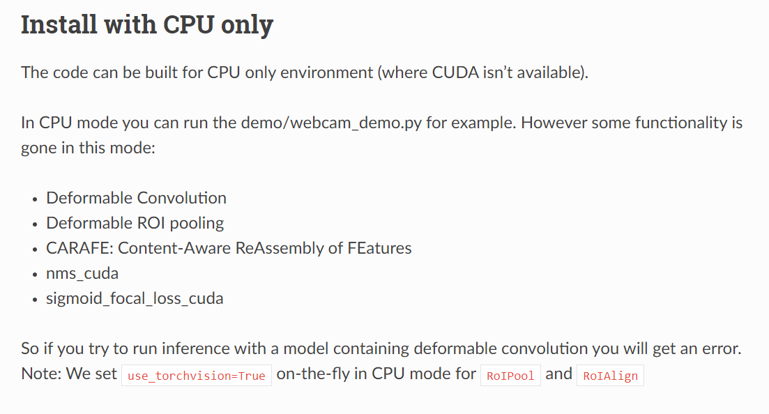 MMDetection Installation in clear steps for CPU only · Issue #6612 ...
