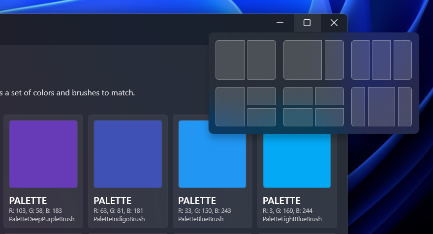 snap-layout