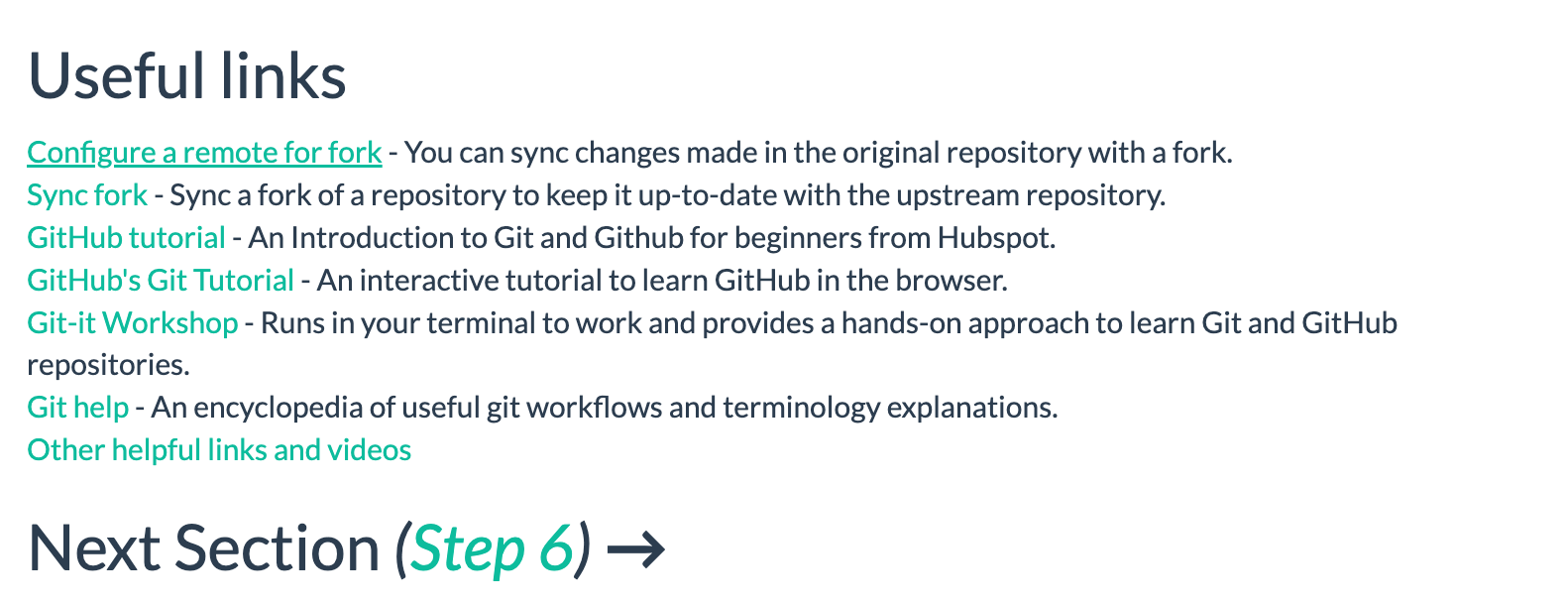 Can add Git cheat sheet link to Git repositories in step 5 · Issue ...