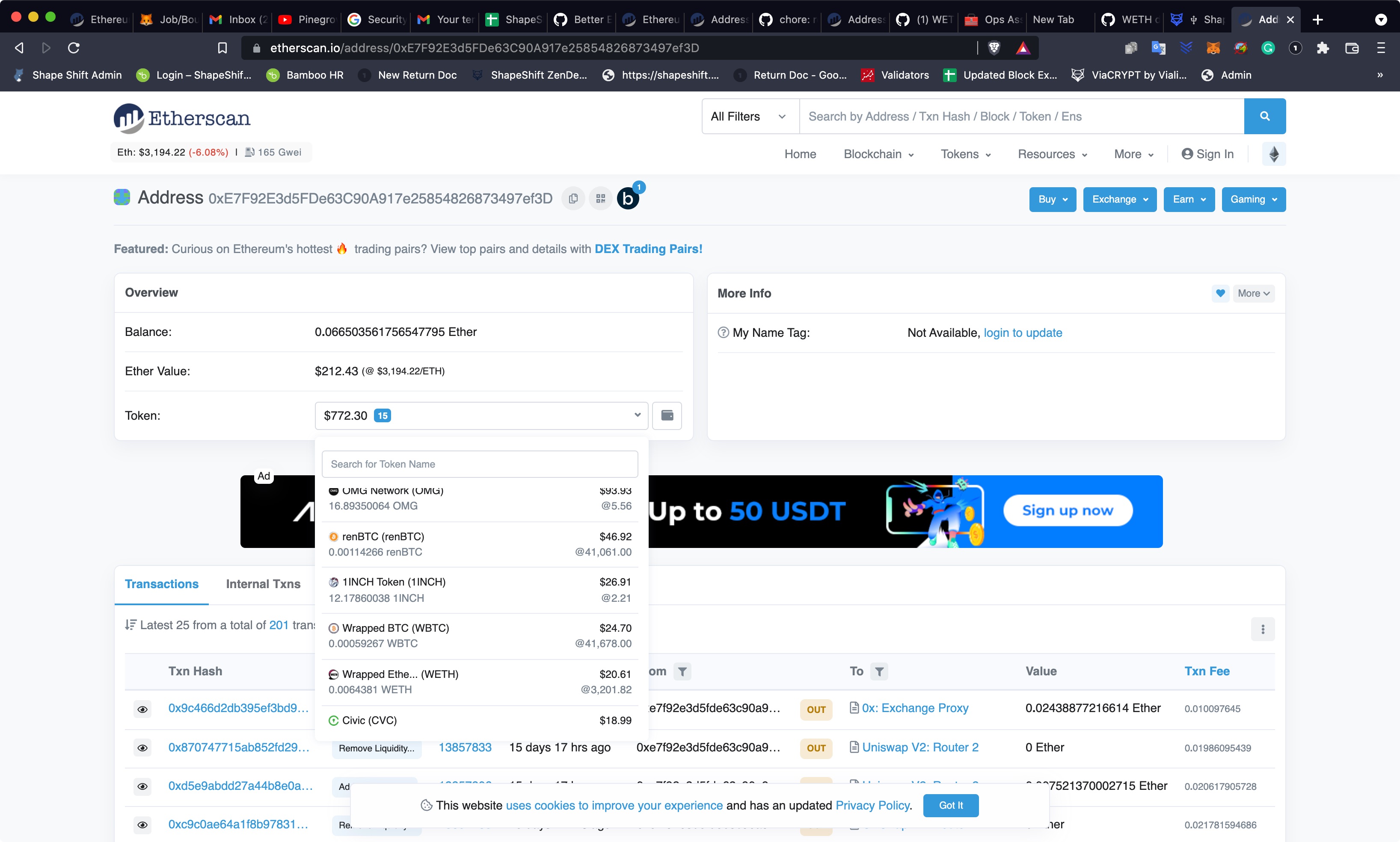 Address_0xE7F92E3d5FDe63C90A917e25854826873497ef3D___Etherscan